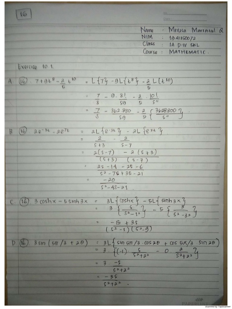 Mathematics Exercise Guide | PDF