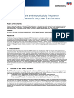 Performing Reliable and Reproducible Frequency Response Measurements On Power Transformers