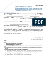 FOR MAT FOR OBC-NCL Certificate