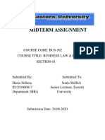 Mid Assignment BUS-502 PDF