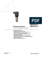 Pressure Sensors QBE2003-P QBE2103 - P : Smart Infrastructure