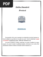 Delta Dunării.Proiect