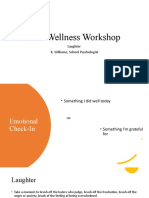 SEL Wellness Workshop: Laughter K. Williams, School Psychologist
