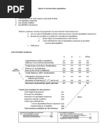 Notes To Partnership Liquidation Final