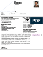 20 Apr 1997 Male SC: Communication Address GATE Exam Details