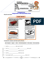 Inglés Boletín Práctico 03: Comparisons: Comparative and Superlative Form