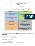 GUIA #8 USOS DE. Porque Porqué Porque Por Qué