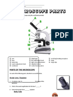 13 - Microscope Parts - PowerPoint Worksheet