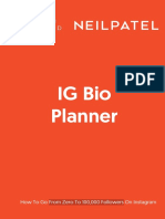Instagram Unlocked Bio Planner PDF