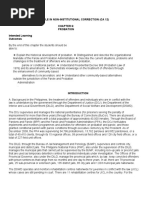 Module in Non-Institutional Correction (Ca 12) Probation Intended Learning Outcomes