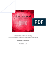 Cinema Sound Foley Library Manual