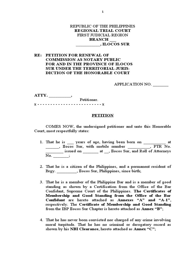 Renewal of Notarial Commission | PDF | Notary Public | Common Law