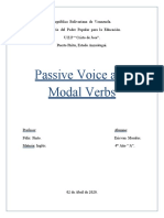Passive Voice and Modal Verbs