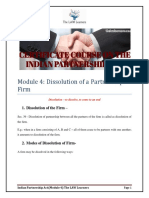 Module 4 (A) - DISSOLUTION OF A PARTNERSHIP FIRM