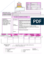 Main Skill/ Focus Content Standard Learning Standard Teaching & Learning Activities