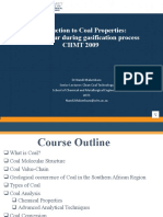 CHMT 2009 Week 5 Coal Properties