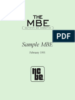 Sample MBE I PDF
