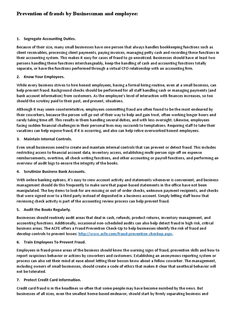 Fraud Prevention Strategies for Businesses | PDF | Cheque | Credit Card