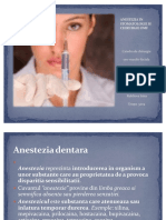 Anestezia in Stomatologie Si Chirurgie Omf PDF