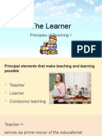 The Learner: Principles of Teaching 1