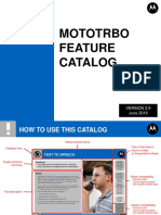 Mototrbo Feature Catalog: June 2019