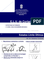 Tema 5 - E.L.U. Esfuerzo Cortante en Hormigón Armado PDF