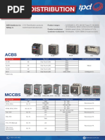 Power Distribution Range: ABB Range Ka Rating Trip Unit Current Rating (A) GE Equalivent Range