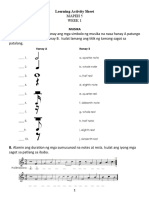 Additional Learning Activity Sheet (MAPEH Week 1)