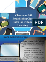 Topic: Classroom 101: Establishing Class Rules For Distance Learning