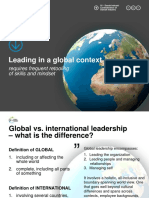 Leading in A Global