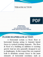 Floor Diaphragm Action: Presented By:-Er. Sahil Sharma Civil Engineering Department Global Group of Institutes, Amritsar