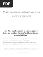 Maintenance Instructions For Electric Panels - EiQ Industrial