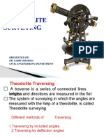Theodolite Surveying: Presented By: Er. Sahil Sharma Civil Engineering Department