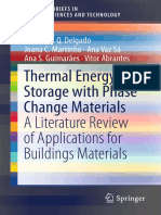 Thermal Energy Storage With Phase Change Materials A Literature Review of Applications For Buildings Materials