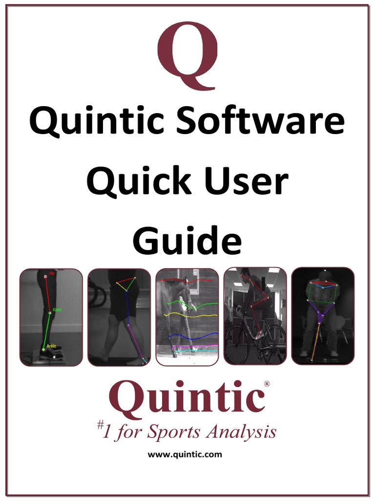 Quintic Biomechanics Software Guide | PDF | Microsoft Excel | Camera