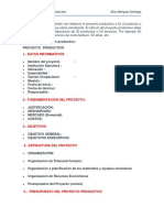 Esquema Del Proyecto Productivo PDF