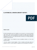 EL INFORME DE LA MINORIA de PHILIP K DICK PDF