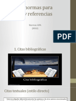 Algunas Normas para Citación y Referencias