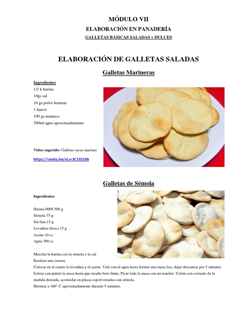 Galletas saladas - El Gourmet