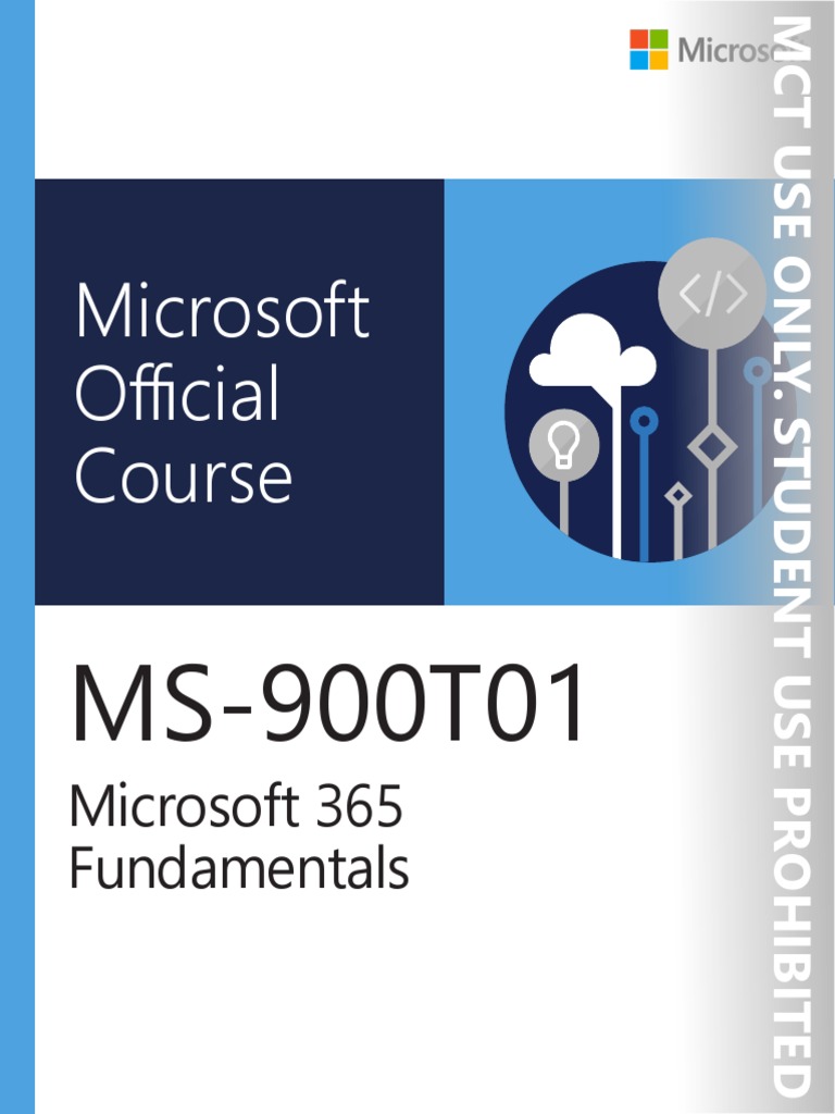 MS 900T01 Microsoft 365 Fundamentals MCT PDF | PDF | Platform As A ...