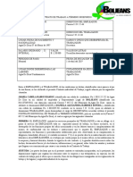 Contrato de Trabajo A Término Indefinido Proyectos