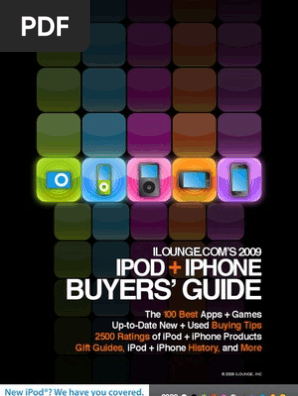 Iloungecom 09 Ipod Iphone Buyers Guide Pdf I Pod I Phone