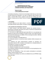 Edital DIRETORIA 01 - 2020 - FAU - Comissão Editorial