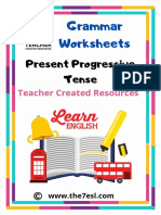 Present Progressive Tense PDF