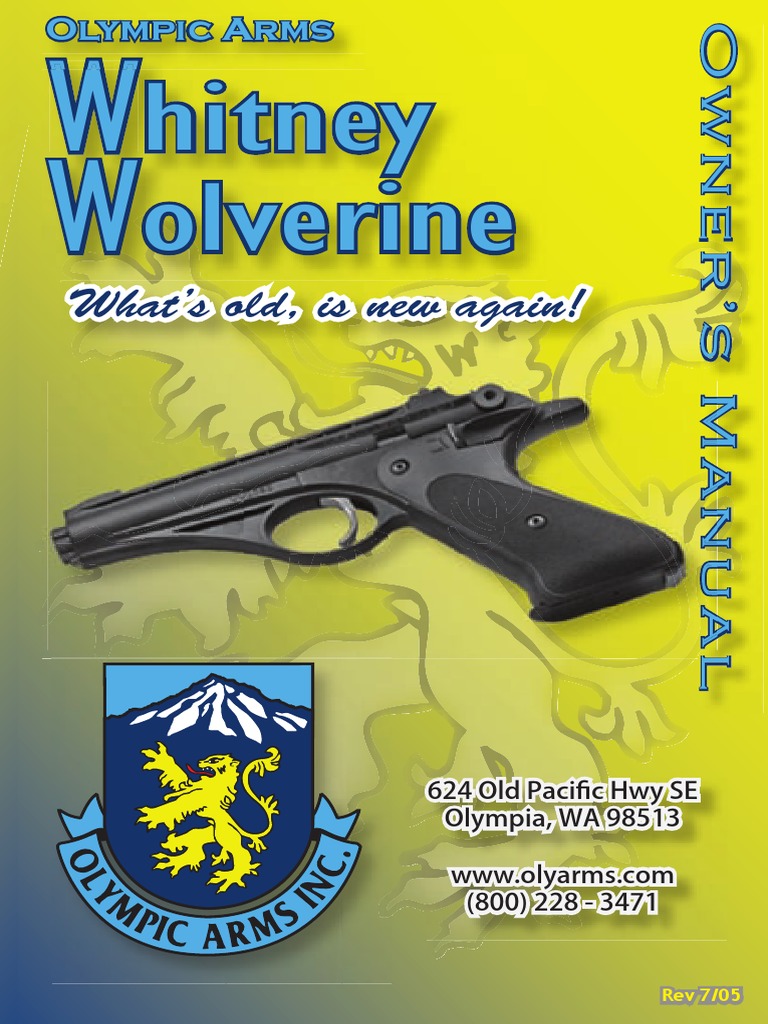 5 Olympic Whitney Wolverine PDF PDF Trigger (Firearms) Gun Barrel