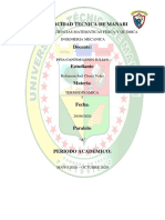 Univercidad Tecnica de Manabi: Facultad de Ciencias Matemáticas Física Y Qu Ímica Ingenieria Mecanica