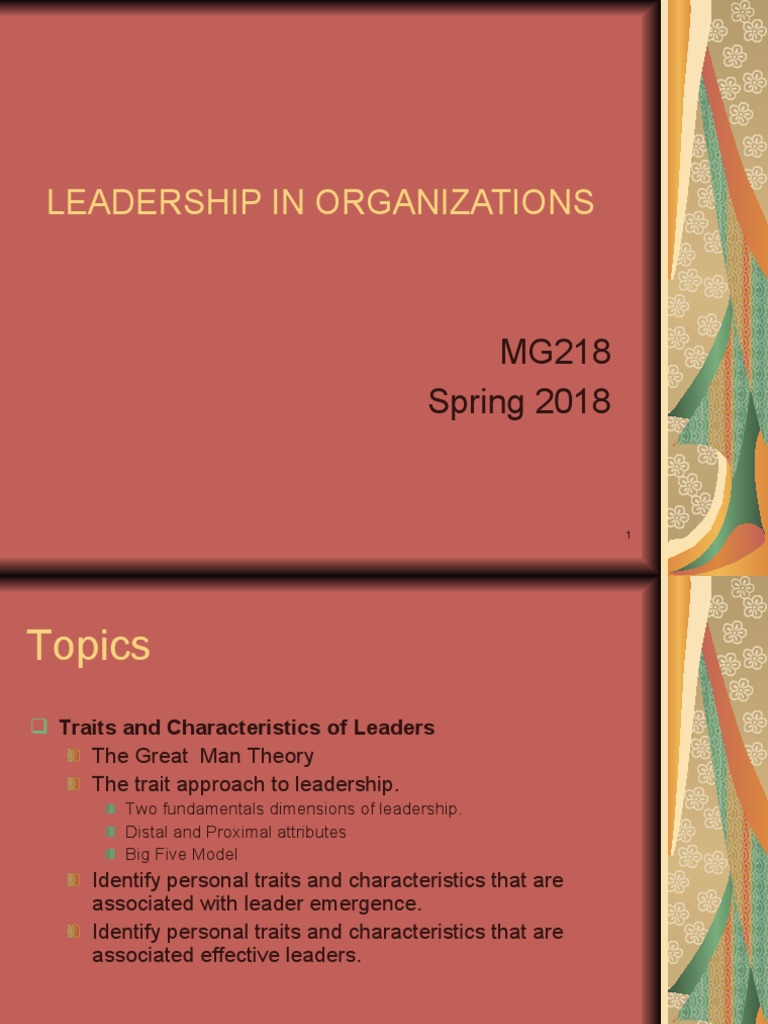 Leadership in Organizations | PDF | Leadership | Psychology