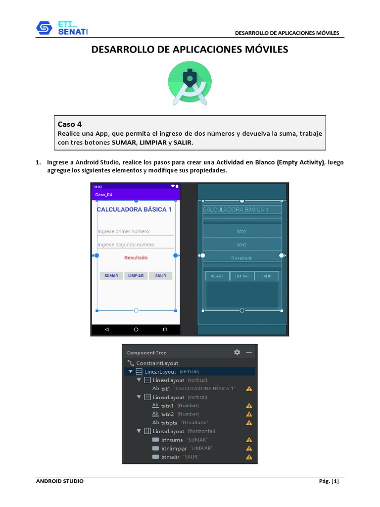 Calculadora en Android Studio | PDF | Software móvil | Aplicación movil