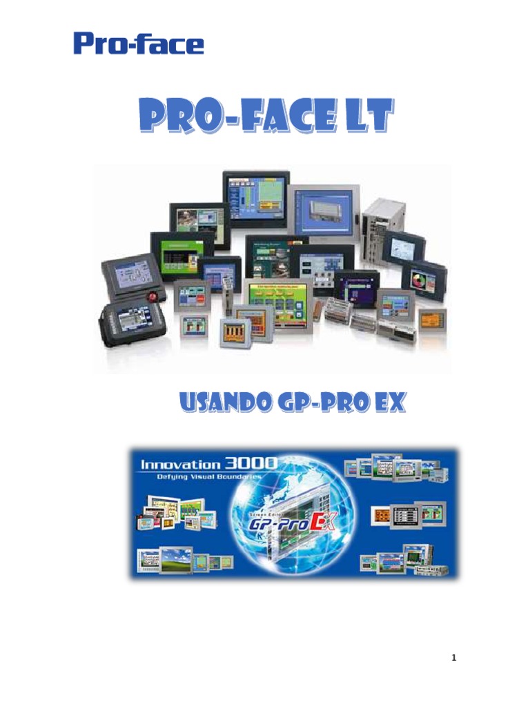Manual de Uso de Pro-Face & GP - ProEx | PDF | Almacenamiento de datos ...