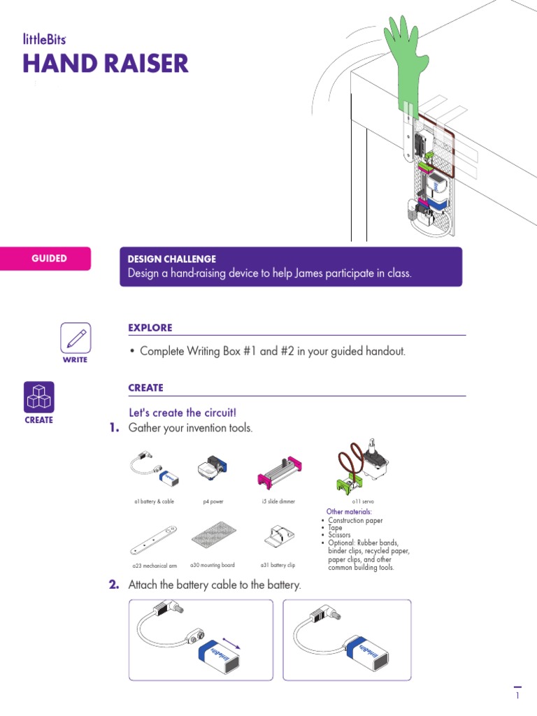 Hand-Raising Device Design Challenge | PDF | Manufactured Goods | Nature